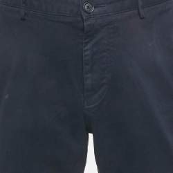 مملوكة مسبقًا شورت قطن كحلي بوس باي هوجو بوس مقاس كبير - لارج