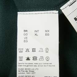 مملوكة مسبقًا Boss By Hugo Boss Dark Green Cotton Pique Pallas Polo T-Shirt XL