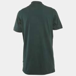 مملوكة مسبقًا Boss By Hugo Boss Dark Green Cotton Pique Pallas Polo T-Shirt XL