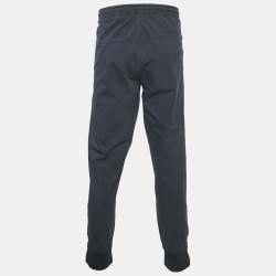 Pre Owned Boss By Hugo Boss Navy Blue Cotton Blend Relaxed Fit Joggers XXL