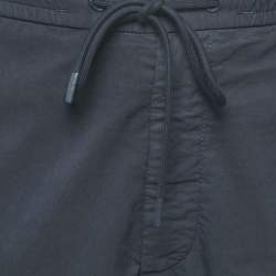 Pre Owned Boss By Hugo Boss Navy Blue Cotton Blend Relaxed Fit Joggers XXL