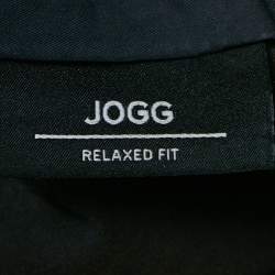 Pre Owned Boss By Hugo Boss Navy Blue Cotton Blend Relaxed Fit Joggers XXL