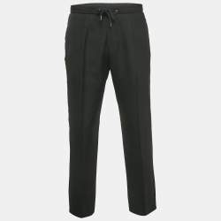 Pre Owned بنطلون بوس باي هوغو بوس صوف مزيج أسود مقاس كبير جدًا/خصر 36 بوصة