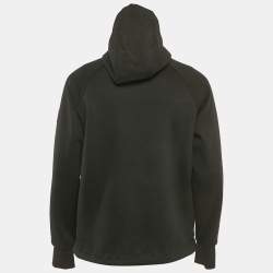 Pre Owned جاكيت بسحاب بوس باي هوغو بوس ستيل قطني ونايلون أسود مقاس صغير