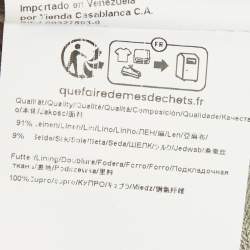 Pre Owned Boss By Hugo Boss Light Green Linen Blend Regular Fit Blazer S