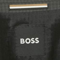 مملوكة مسبقًا Boss By Hugo Boss Grey Check Wool Blazer & Pant Suit L