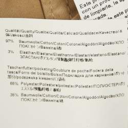 Pre Owned بنطلون بوس باي هوغو بوس تشينو بنى ضيق المقاس - كبير / خصر 34 بوصة