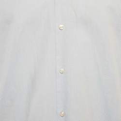 مملوكة مسبقًا قميص بوس باي هوغو بوس أزرق منقوش بقصة ضيقة مقاس كبير جدًا