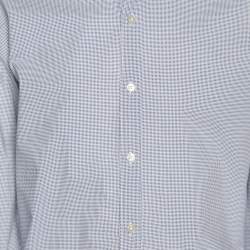 مملوكة مسبقًا Boss By Hugo Boss Light Blue Cotton Long Sleeve Shirt M