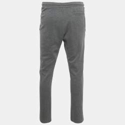 مملوكة مسبقًا Boss By Hugo Boss Grey Cotton Track Pants M