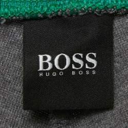 مملوكة مسبقًا Boss By Hugo Boss Grey Cotton Track Pants M