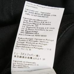 Pre Owned Boss By Hugo Boss Black Logo Print Jersey T-Shirt L