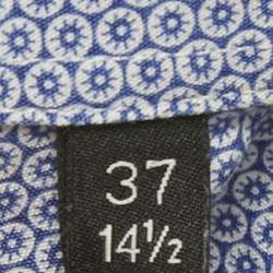 Pre Owned Boss by Hugo Boss Blue Cotton Full Sleeve Slim Fit Shirt S