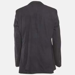 مملوكة مسبقًا Boss By Hugo Boss Navy Blue Wool Guabello Biotech Regular Fit Blazer XXXL
