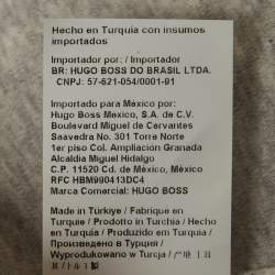 Pre Owned تي شيرت بولو بوس باي هوغو بوس رمادي جيرسي قطن كبير الحجم