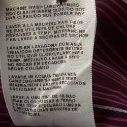 Pre Owned قميص بوس باي هوغو بوس مخطط قطن أرجواني بقصة ضيقة مقاس كبير - لارج