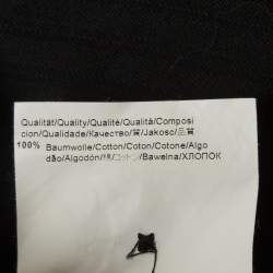 مملوكة مسبقًا قميص بوس باي هوغو بوس قطن أسود مخطط قصة ضيقة مقاس متوسط