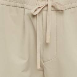 Pre Owned Boss By Hugo Boss Sage Green Synthetic T-Flex Pants L