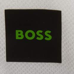 Pre Owned Boss By Hugo Boss Sage Green Synthetic T-Flex Pants L