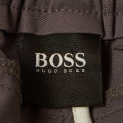 مملوكة مسبقًا Boss By Hugo Boss Grey Technical Twill Spectre Shorts XXL