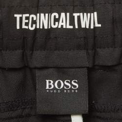 مملوكة مسبقًا Boss By Hugo Boss Black Technical Twill Spectre Shorts XXL