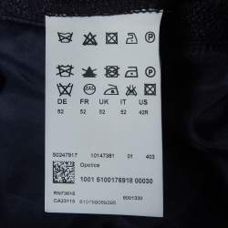 مملوكة مسبقًا جاكيت بوس باي هيوغو بوس صوف أزرق كحلي بأزرار من الأمام واسع جداً