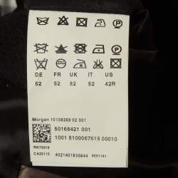 Pre Owned Boss By Hugo Boss Black Wool Felt Morgan Coat XL