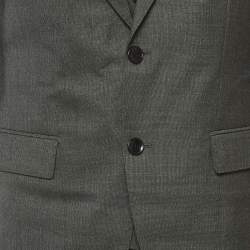 Pre Owned Boss By Hugo Boss Grey Wool H-Jackson 3 Piece Suit M