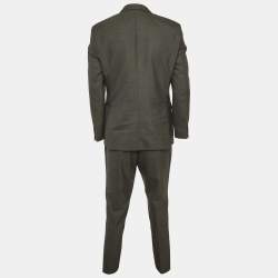 Pre Owned Boss By Hugo Boss Grey Wool H-Jackson 3 Piece Suit M