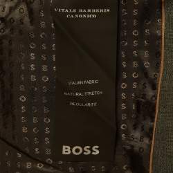 Pre Owned Boss By Hugo Boss Grey Wool H-Jackson 3 Piece Suit M