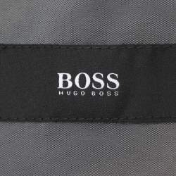 مملوكة  مسبقًا بدلة بوس باي هوغو بوس صوف رمادي فيرجن بليزر وبنطلون مقاس ضخم جدا - إكس إكس لارج