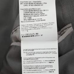 مملوكة مسبقًا بدلة بوس باي هوغو بوس صوف رمادي فيرجن بليزر وبنطلون مقاس ضخم جدا - إكس إكس لارج