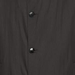 Pre Owned Boss By Hugo Boss Dark Grey Nylon Trench Coat XL