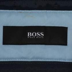 Pre Owned Boss By Hugo Boss Dark Grey Nylon Trench Coat XL