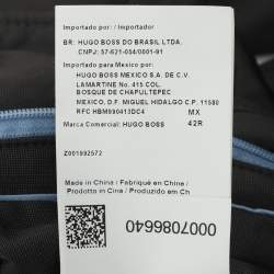 Pre Owned Boss By Hugo Boss Dark Grey Nylon Trench Coat XL