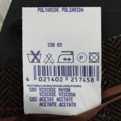 Pre Owned معطف توييد بني بوس باي هوغو بوس مقاس كبير