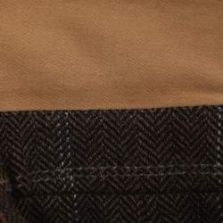 Pre Owned معطف توييد بني بوس باي هوغو بوس مقاس كبير