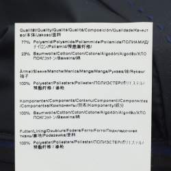 Pre Owned Boss By Hugo Boss Navy Blue Gabardine and Rib Knit Jacket XXL