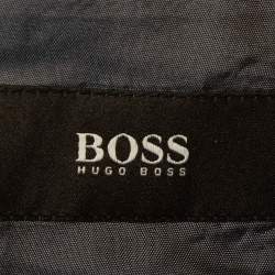 Pre Owned Boss By Hugo Boss Navy Blue Pin Striped Wool Suit L