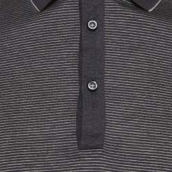 مملوكة مسبقًا Boss By Hugo Boss Blue Jersey Teatina Polo T-Shirt S