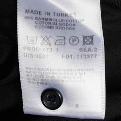 Pre Owned Boss By Hugo Boss Black Cotton Pintucks Detail Shirt XXL