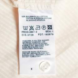 Pre Owned Boss By Hugo Boss Light Orange Striped Cotton Long Sleeve Shirt L