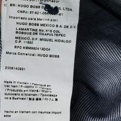 مملوكة مسبقًا Boss By Hugo Boss Grey Striped Bugnara Polo T-Shirt XL