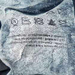 مملوكة مسبقًا Boss By Hugo Boss Midnight Blue Leather Jacket M