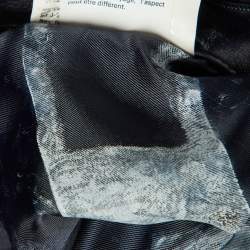 مملوكة مسبقًا Boss By Hugo Boss Midnight Blue Leather Jacket M