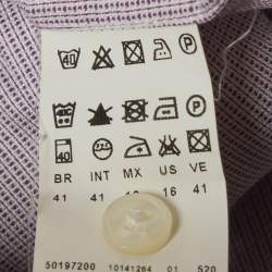 Pre Owned قميص بوس باي هوغو بوس قطن كارو بنفسجي جوليان مقاس كبير