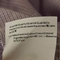 Pre Owned قميص بوس باي هوغو بوس قطن كارو بنفسجي جوليان مقاس كبير