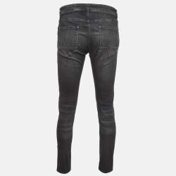 مملوكة مسبقًا Boss By Hugo Boss Black Denim Taber Tapered Fit Jeans M Waist 34" 