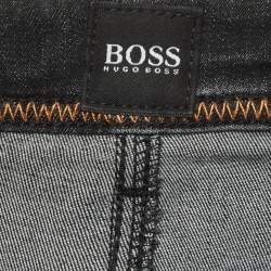 مملوكة مسبقًا Boss By Hugo Boss Black Denim Taber Tapered Fit Jeans M Waist 34" 