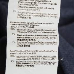 Pre Owned بلوفر هوغو بوس أسود مطبوع قطن ديروس مقاس صغير